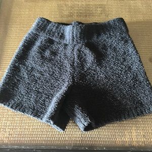 Kim Kardashian SKIMS Cozy knit collection black shorts